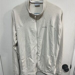 Columbia Cream Full-Zip Fleece Jacket